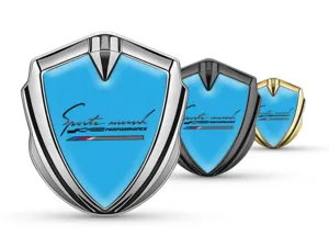 Car Brand Badges Design Focused Stylish Brand